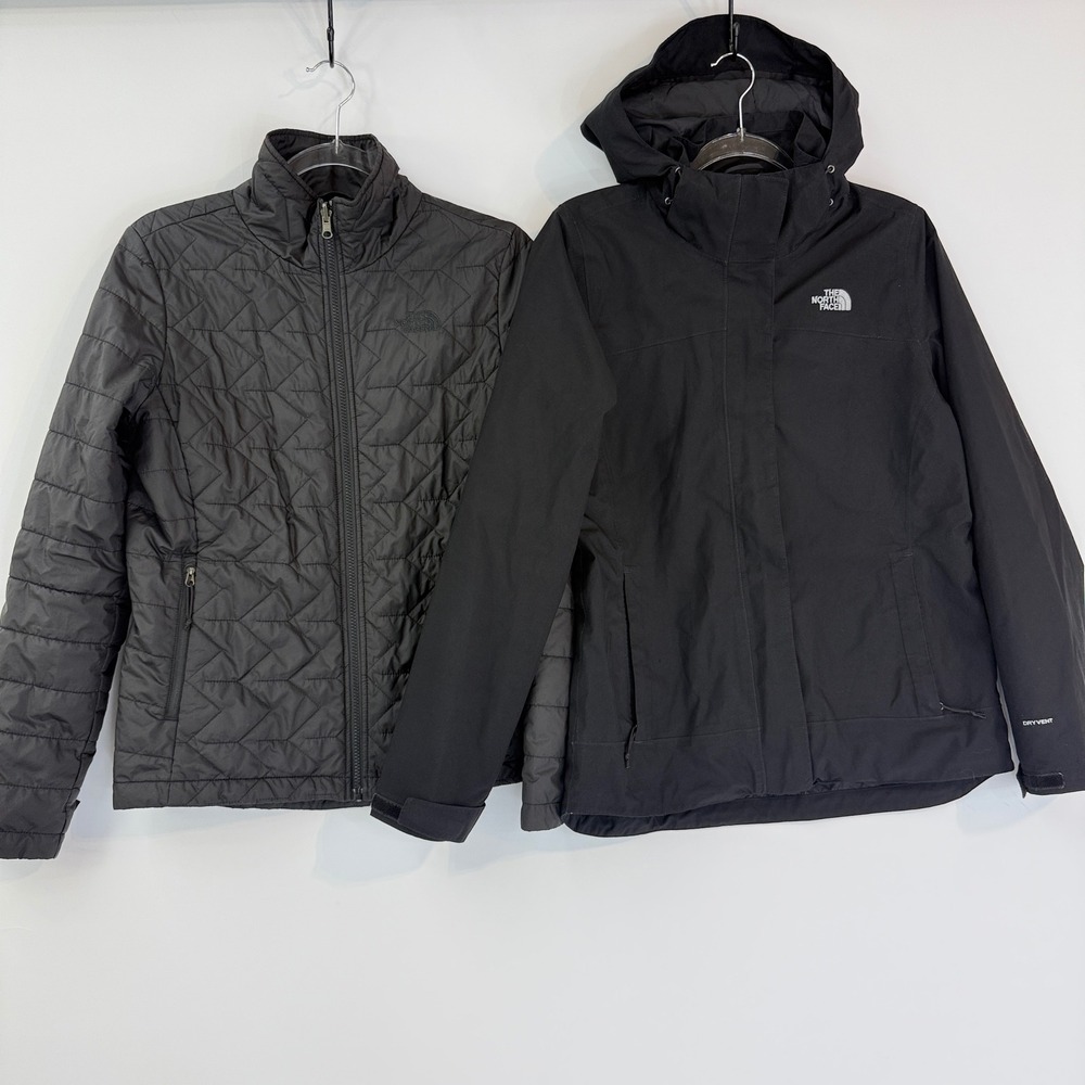 North Face Carto Triclimate 3-in-1 Jacket Womens M Black Waterproof Insulated